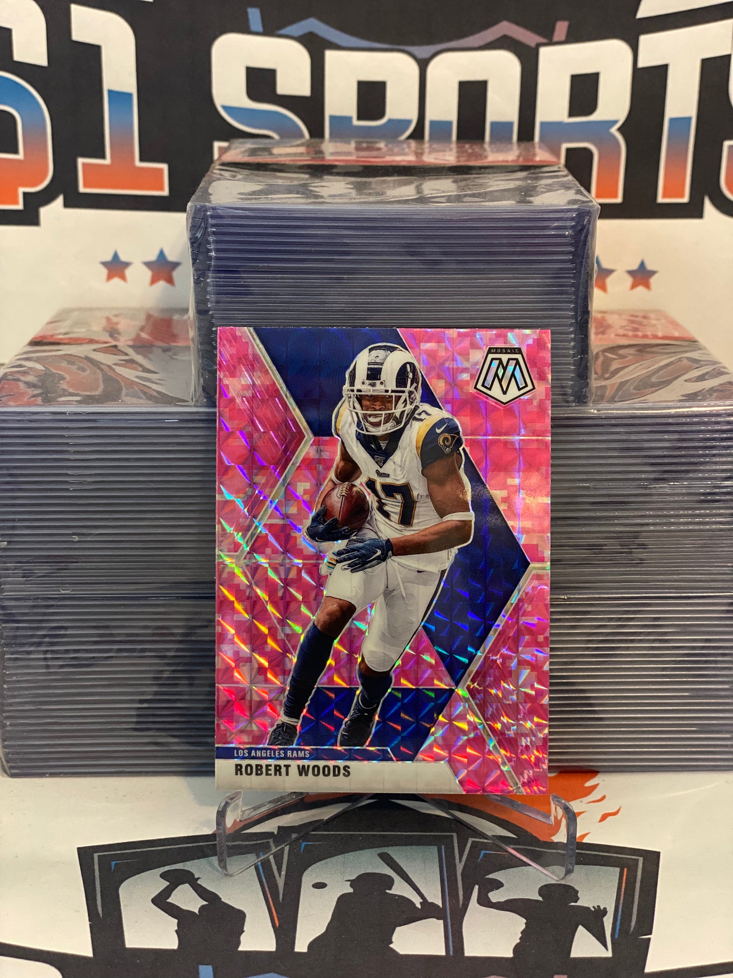 2020 Panini Mosaic (Pink Camo Prizm) Robert Woods #119