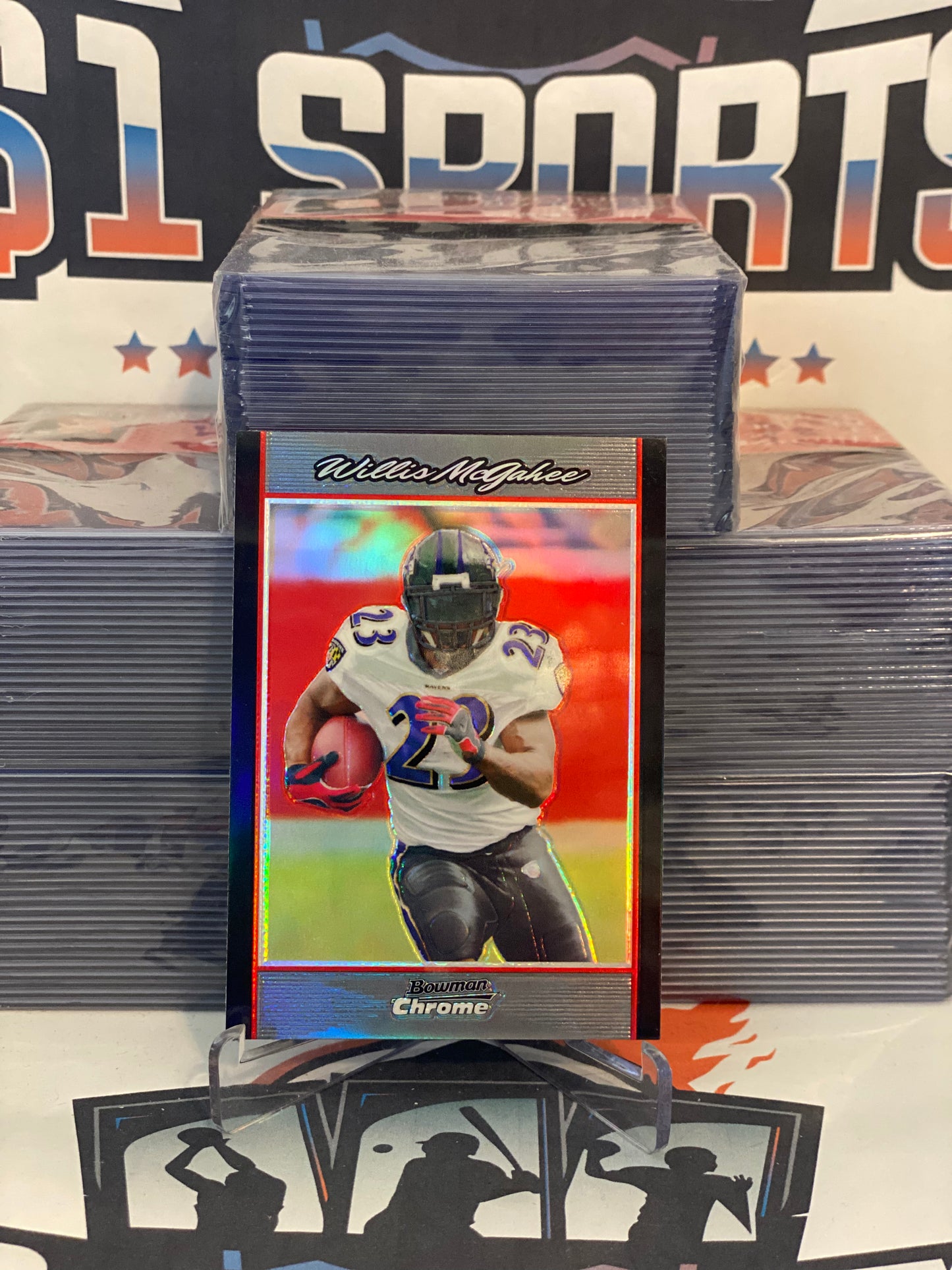 2007 Bowman Chrome (Refractor) Willis McGahee #BC179