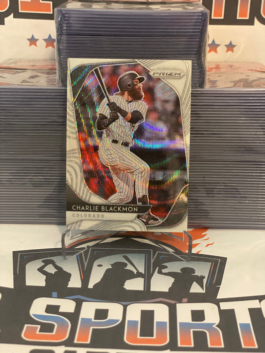 2020 Panini Prizm (White Wave Prizm) Charlie Blackmon #81