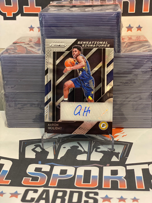 2018 Panini Prizm (Sensational Signatures Auto) Aaron Holiday Rookie #SS-AHD