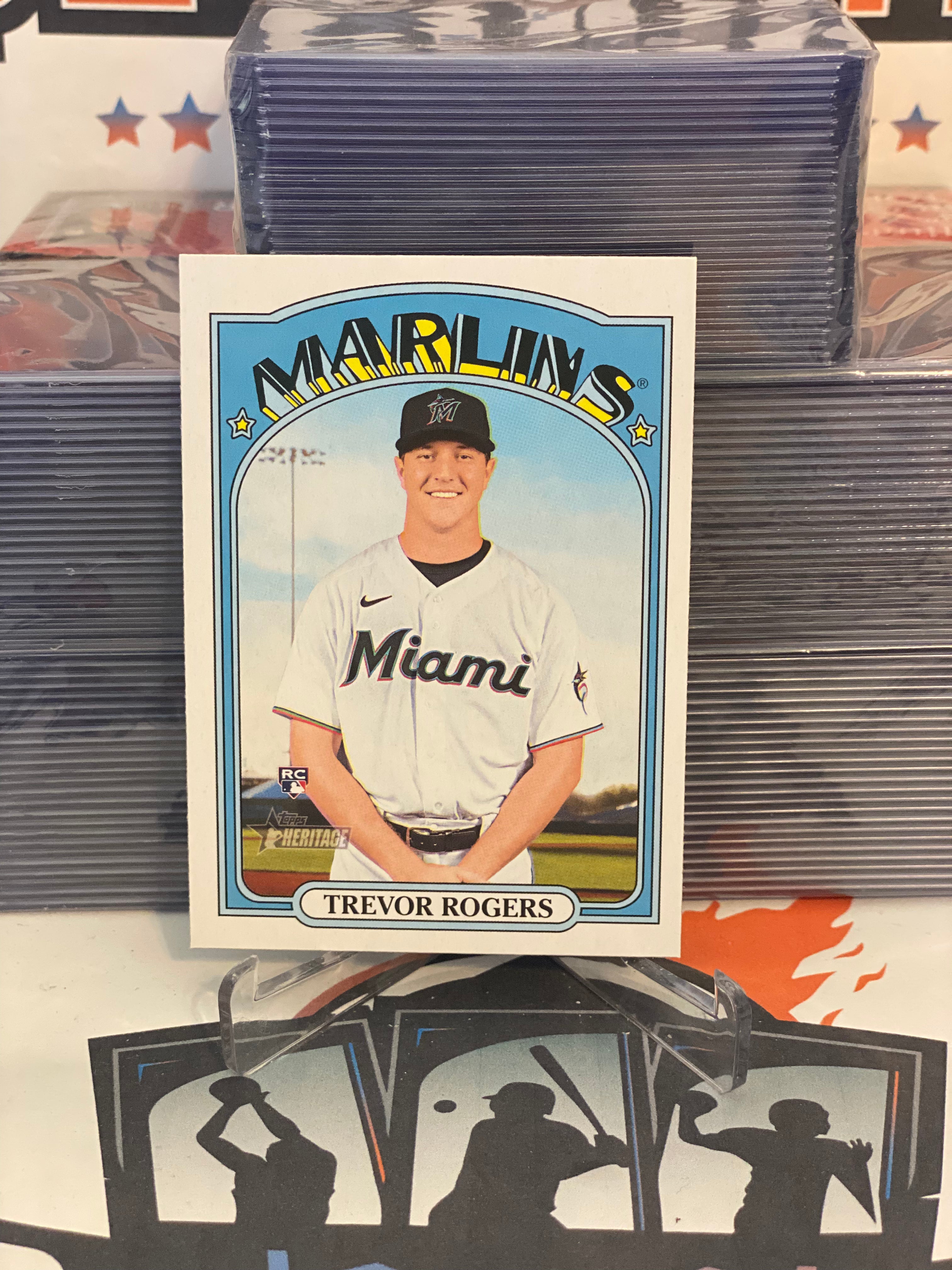  2021 Topps #563 Trevor Rogers Miami Marlins Baseball