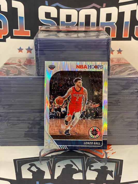 2019 Hoops Premium Stock (Silver Flash Prizm) Lonzo Ball #116