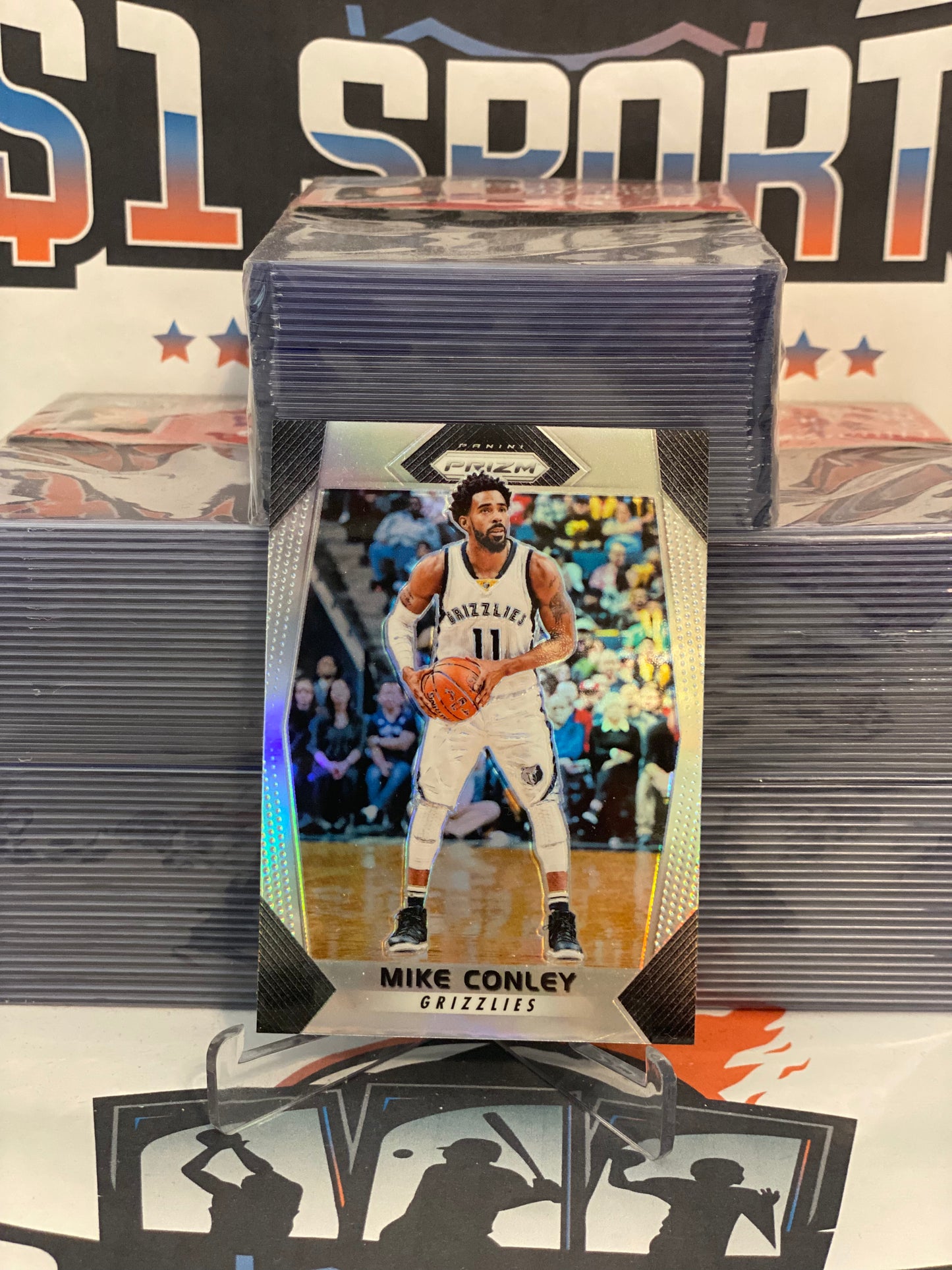 2017 Panini Prizm (Silver Prizm) Mike Conley #201