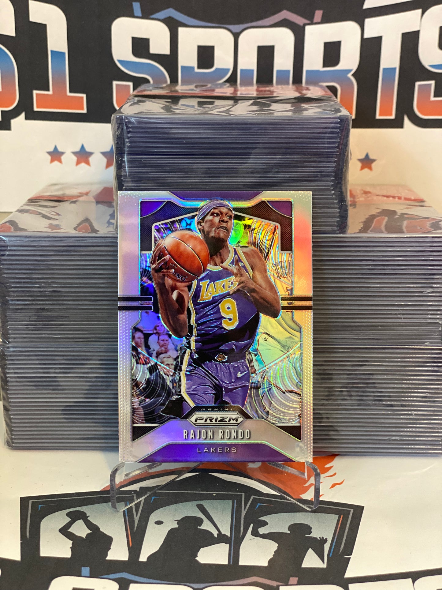 2019 Panini Prizm (Silver Prizm) Rajon Rondo #223