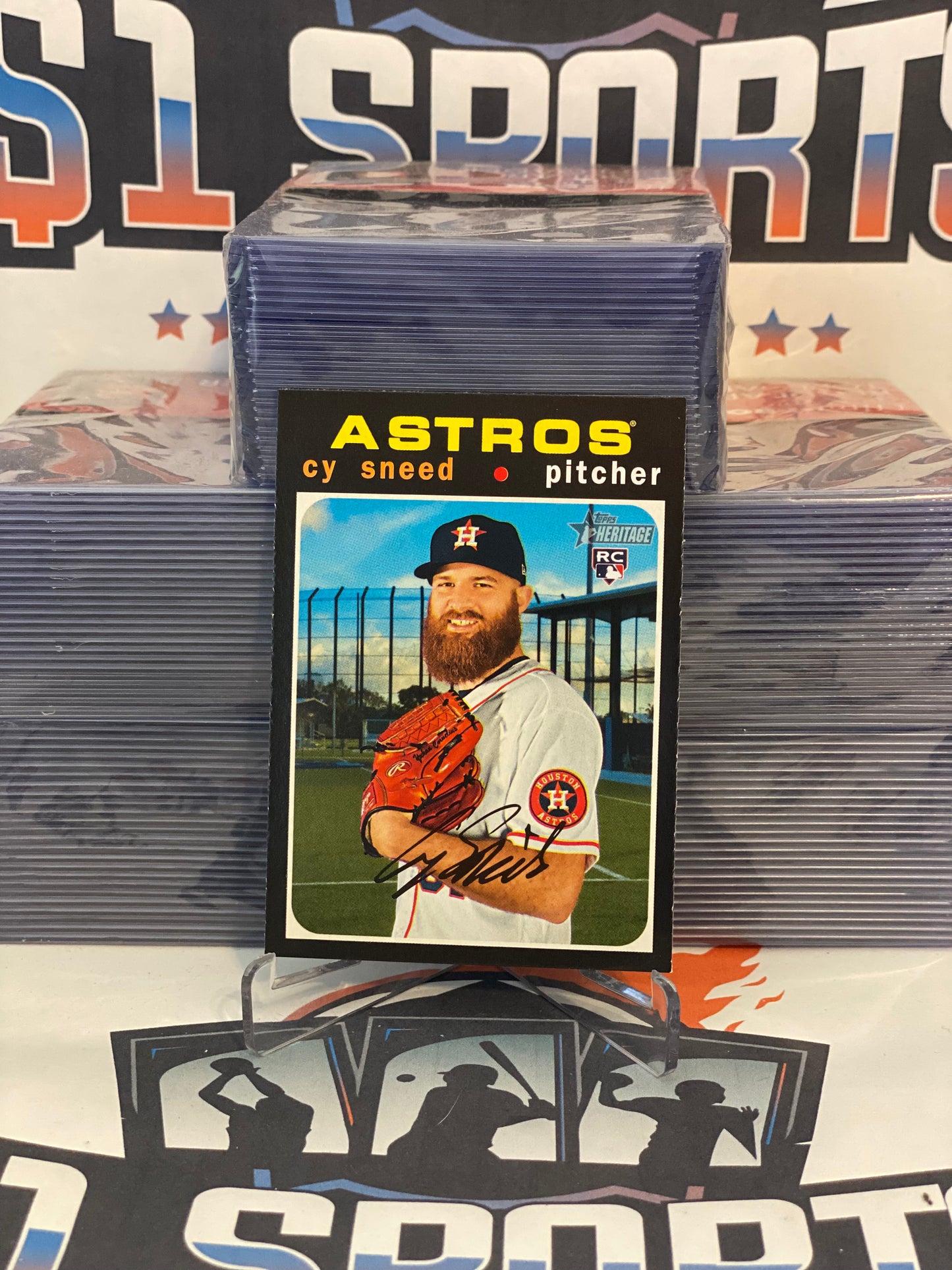 2020 Topps Heritage Cy Sneed Rookie #624