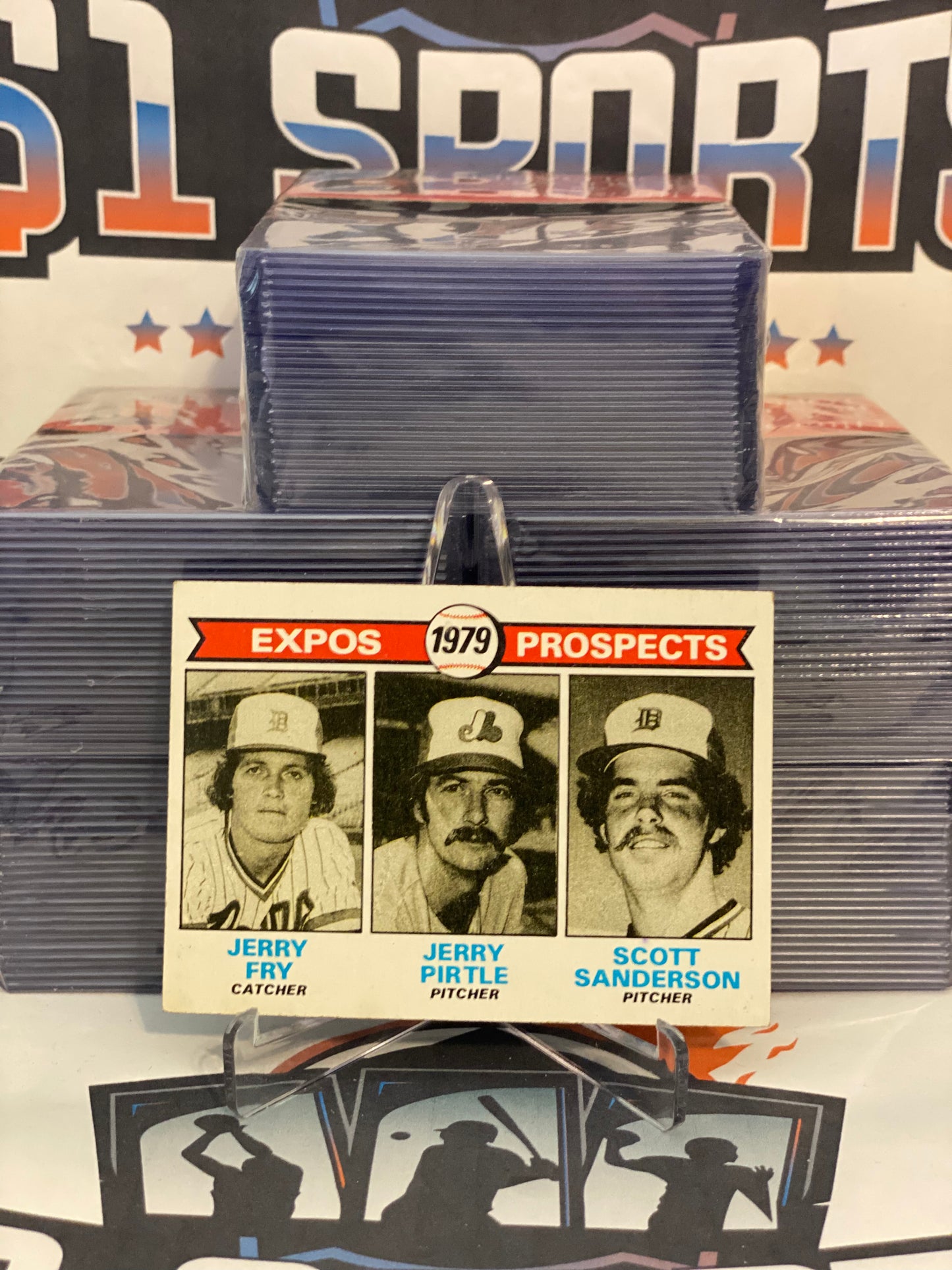 1979 Topps (Montreal Expos Prospects) Jerry Fry, Jerry Pirtle & Scott Sanderson Rookie #720