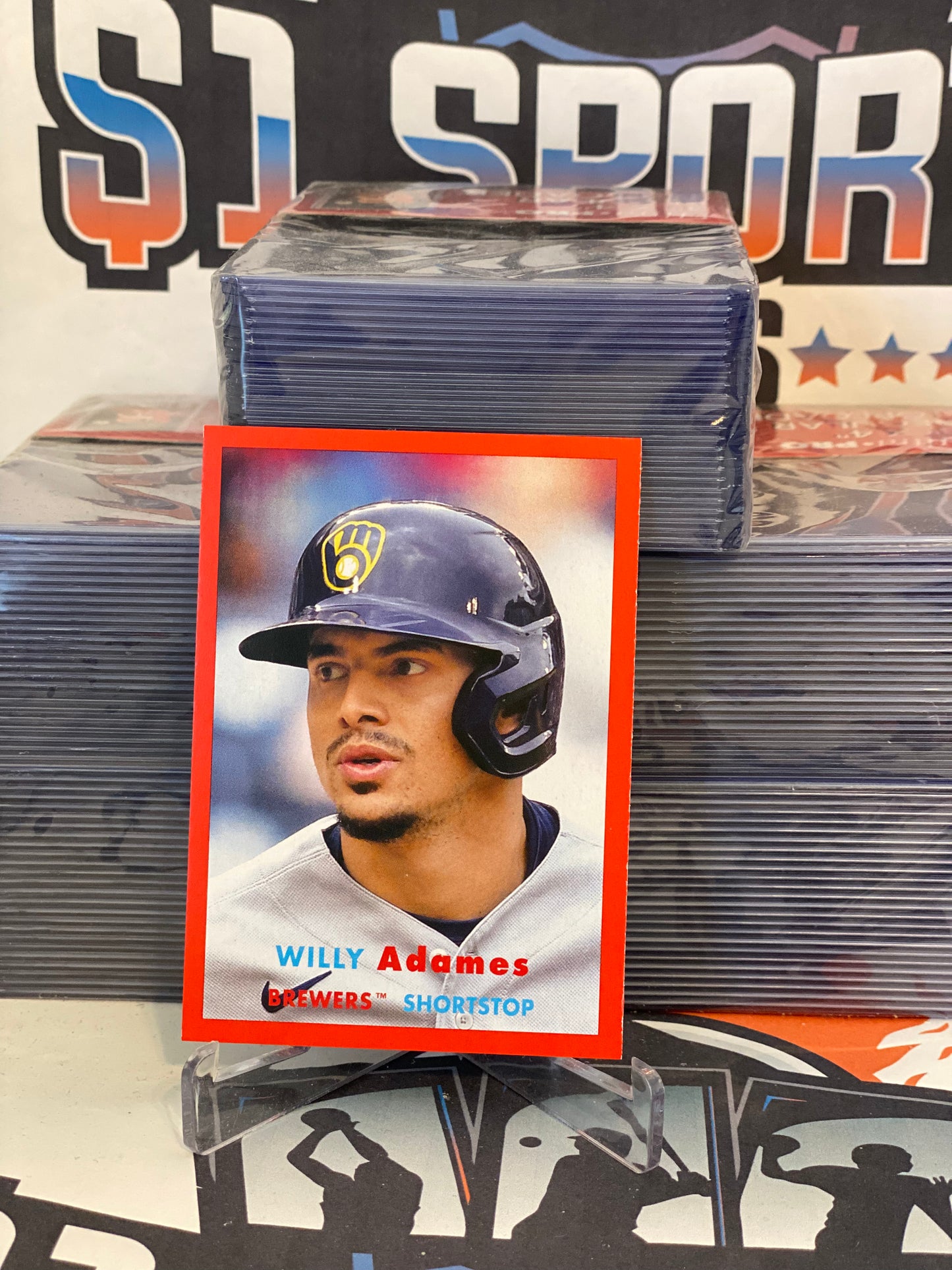2021 Topps Heritage (Red 19/75) Willy Adames #46