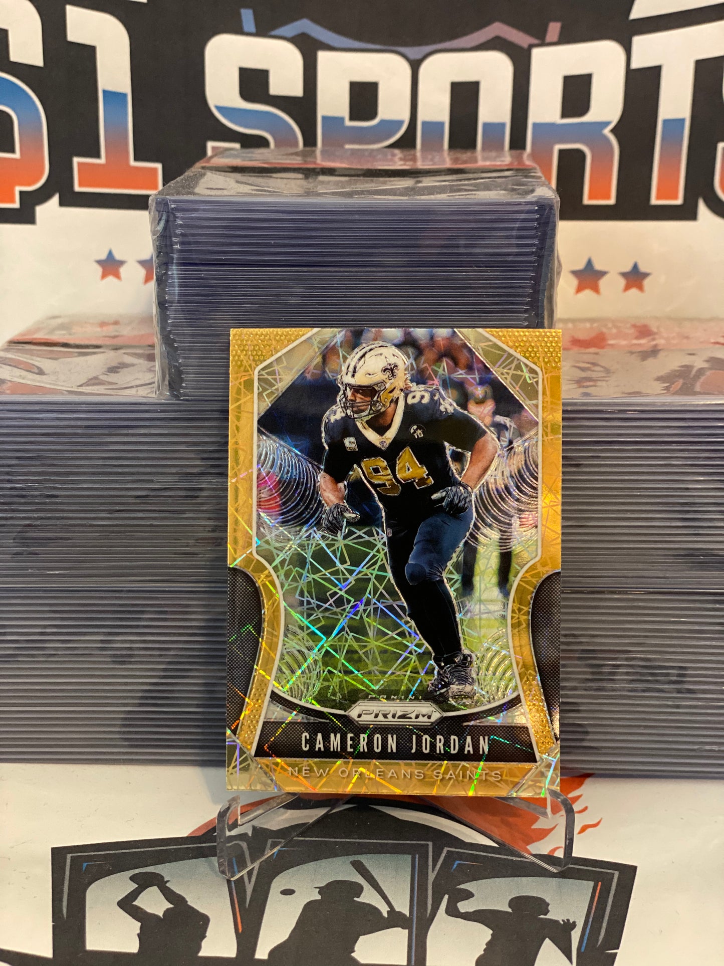 2019 Panini Prizm (Gold Lazer Prizm) Cameron Jordan #189