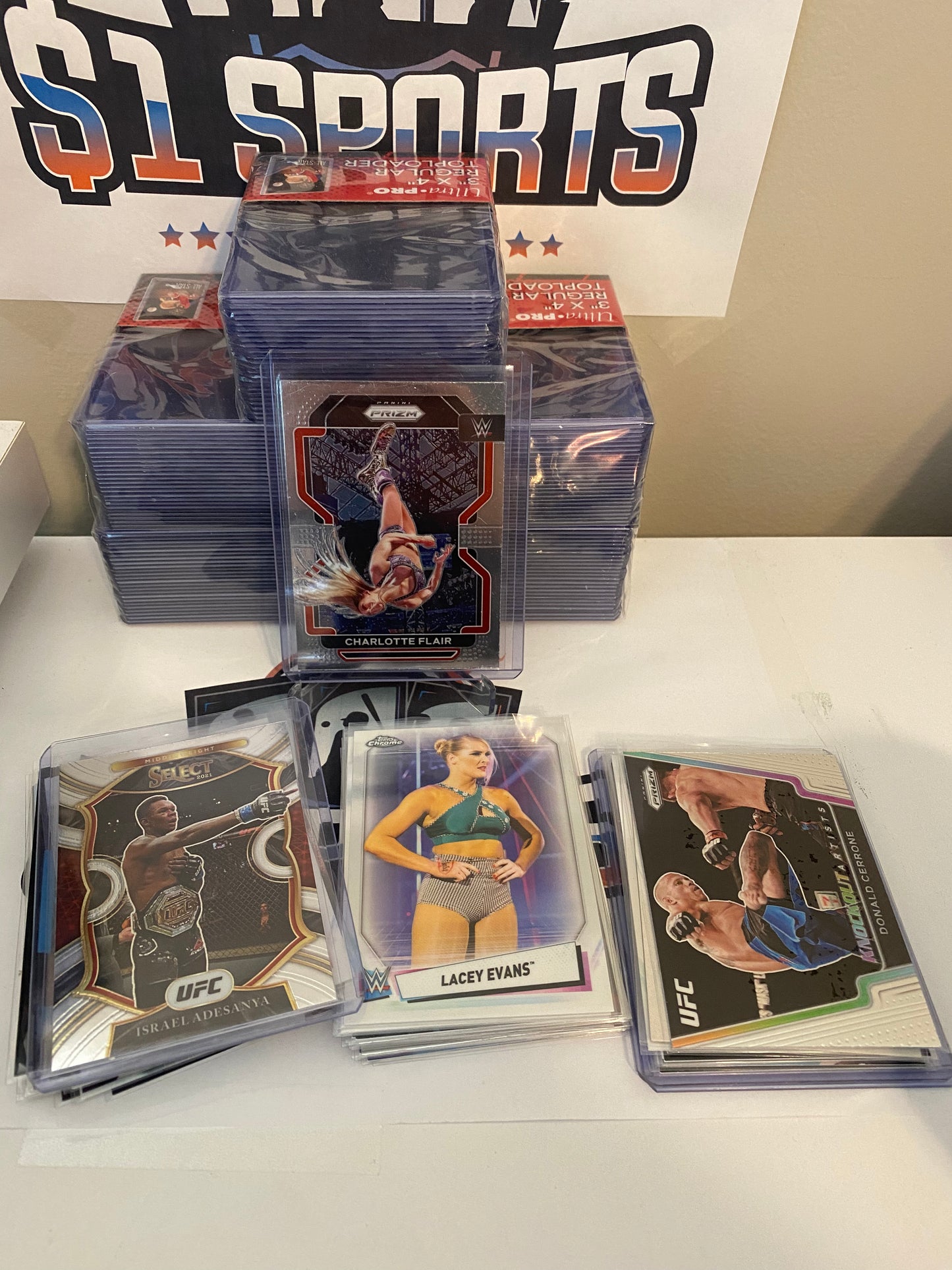 $100+ Wrestling & MMA (WWE, AEW, UFC) Mystery Sports Trading Card Singles