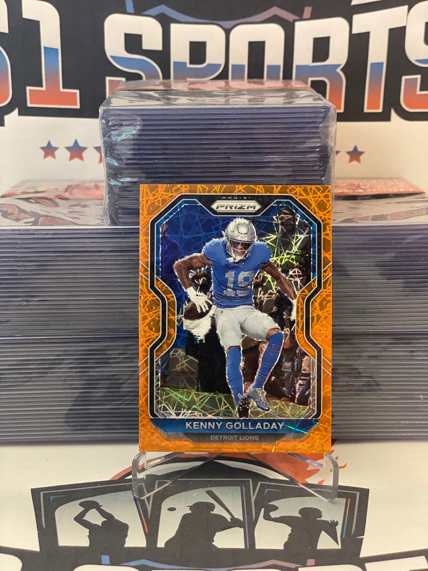 2020 Panini Prizm (Orange Laser Prizm) Kenny Golladay #196
