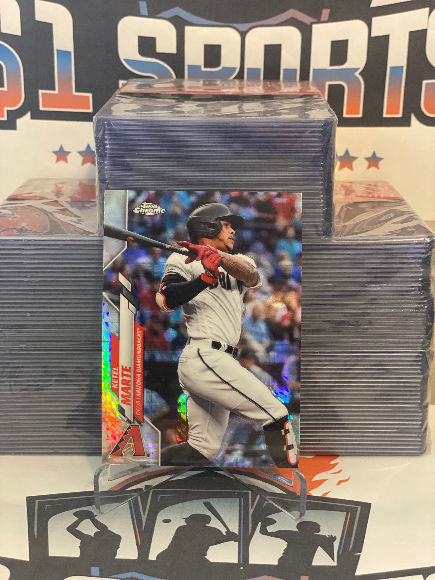 2020 Topps Chrome (Prism Refractor) Ketel Marte #151