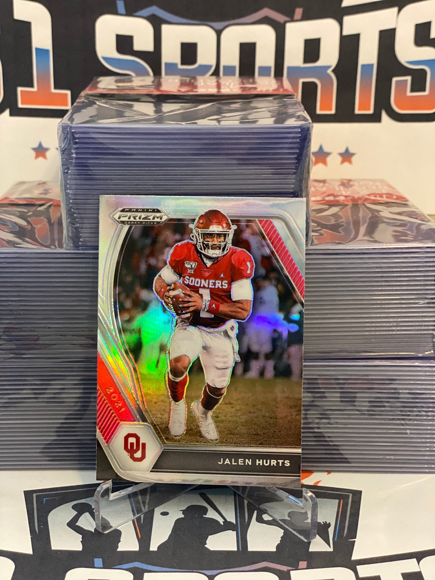 2021 Panini Prizm Draft Picks (Silver Prizm) Jalen Hurts #32