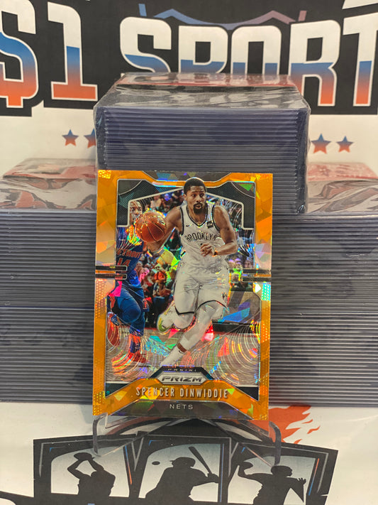 2019 Panini Prizm (Orange Ice Prizm) Spencer Dinwiddie #48