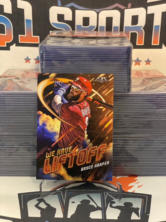 2021 Topps Fire (We Have Liftoff) Bryce Harper #WHL-14