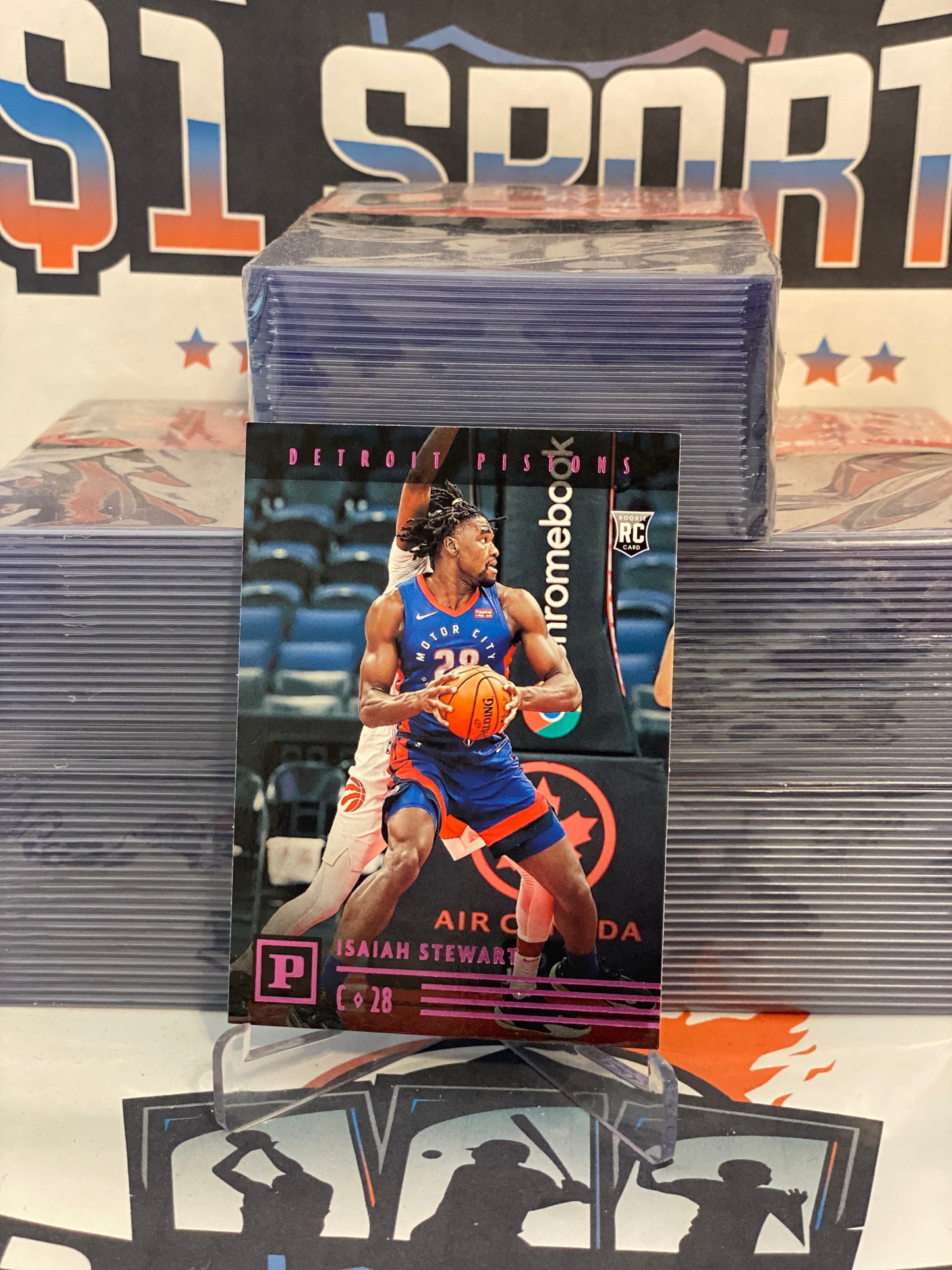 2020 Panini Chronicles (Pink, Panini) Isaiah Stewart Rookie #119