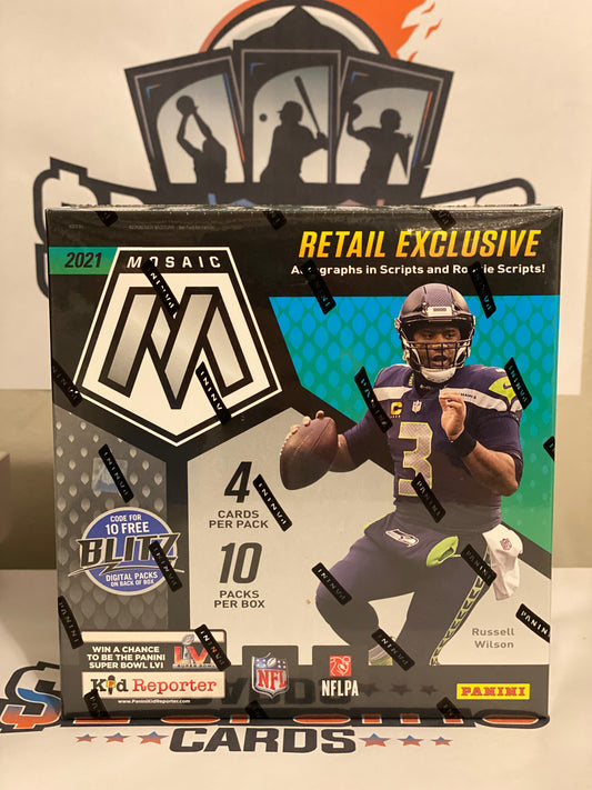2021 Panini Mosaic NFL Football Mega Box
