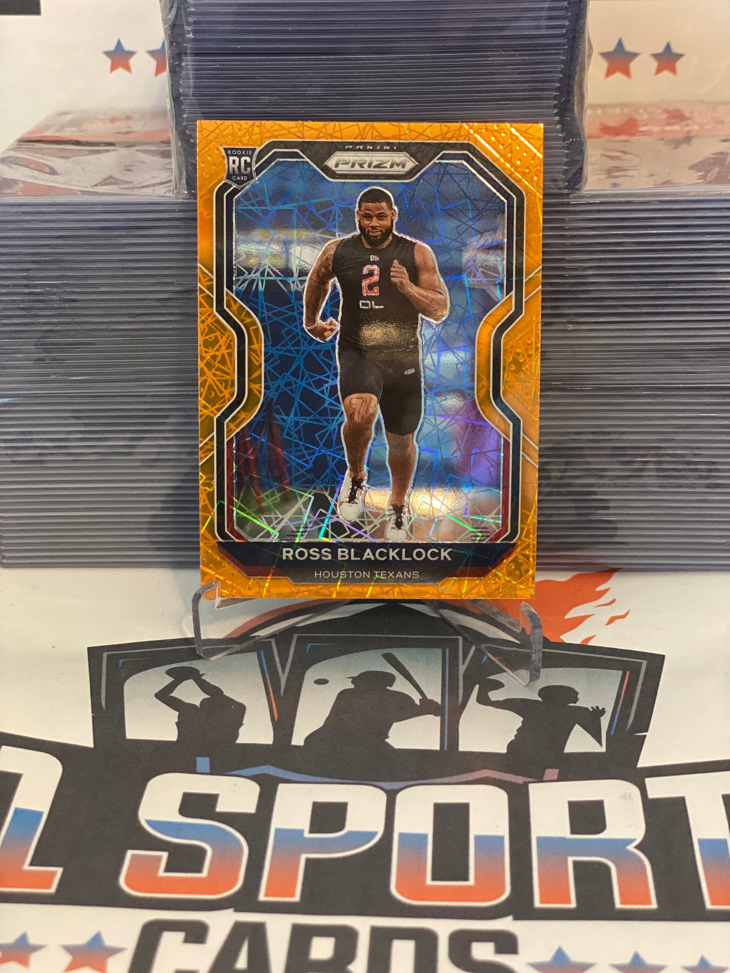 2020 Panini Prizm (Orange Lazer Prizm) Ross Blacklock Rookie #394