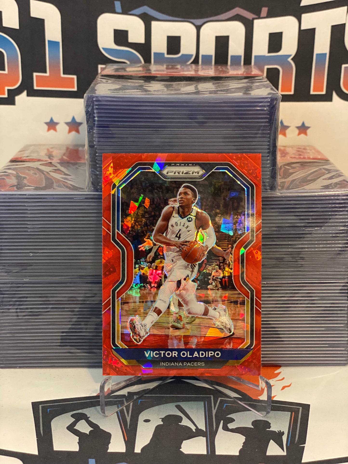 2020 Panini Prizm (Red Ice Prizm) Victor Oladipo #100