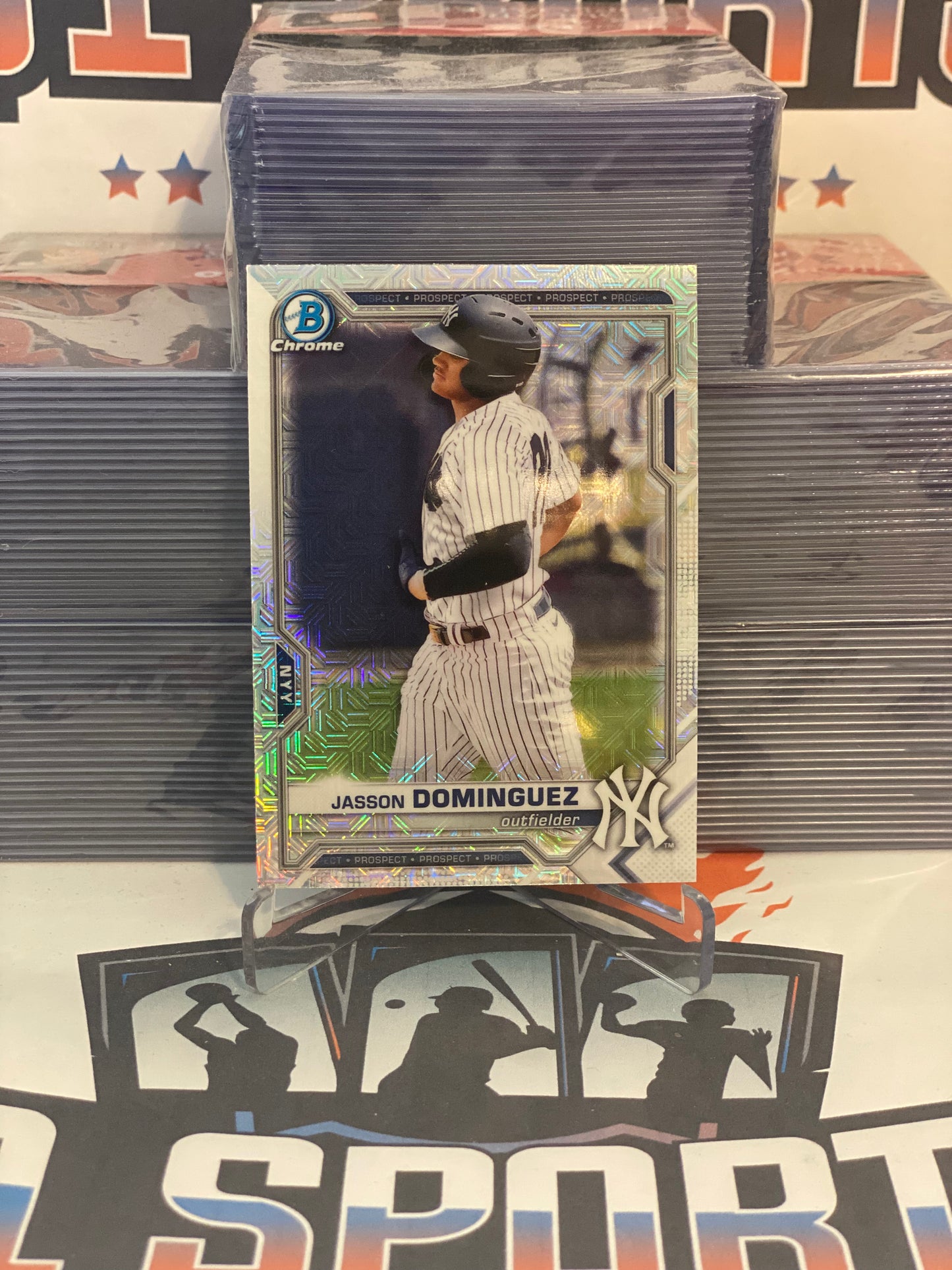 2021 Bowman Chrome Prospects (Mega Refractor) Jasson Dominguez #BCP-13
