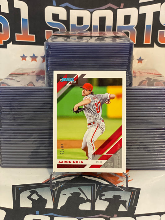2019 Donruss (Foil Back; 40/99) Aaron Nola #145