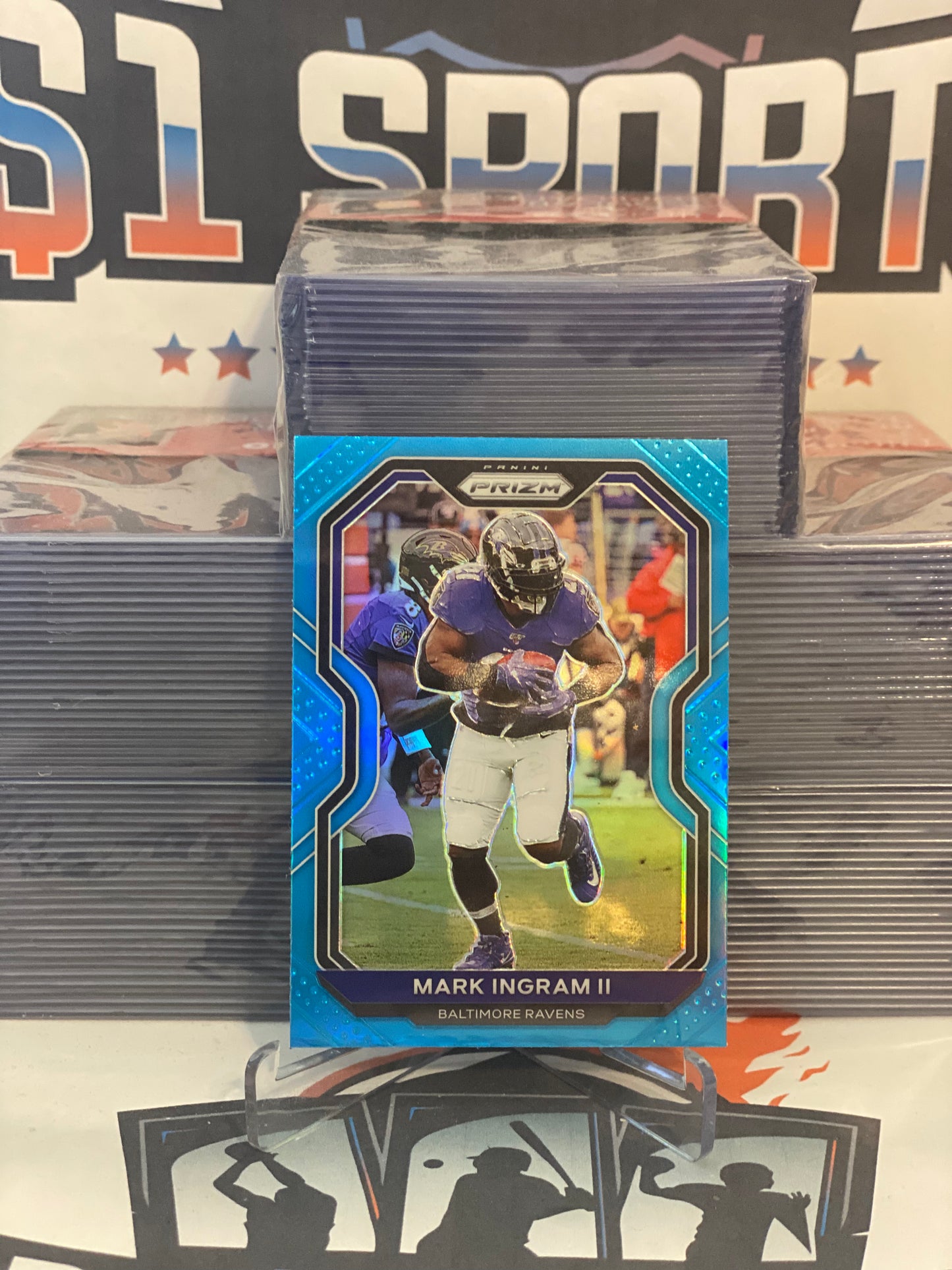 2020 Panini Prizm (Light Blue Prizm) Mark Ingram II #39