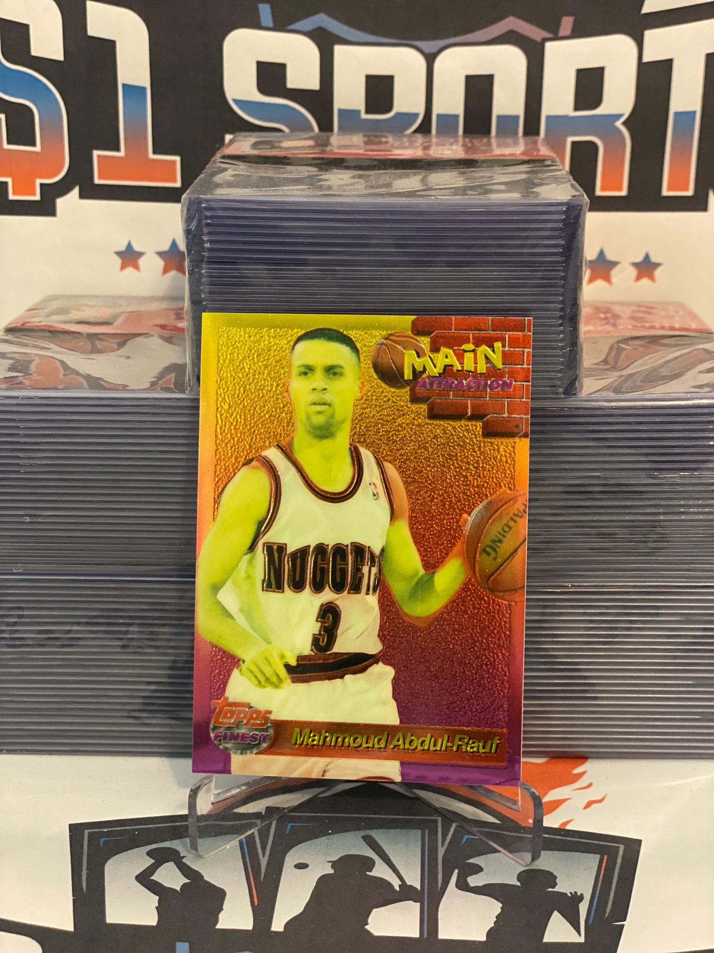 1994 Topps Finest (Main Attractions) Mahmoud Abdul-Rauf #7