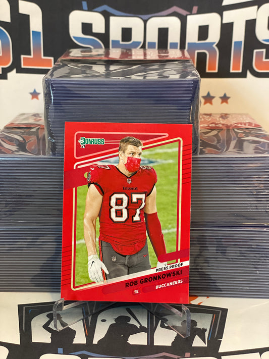2021 Donruss (Red Press Proof) Rob Gronkowski #104