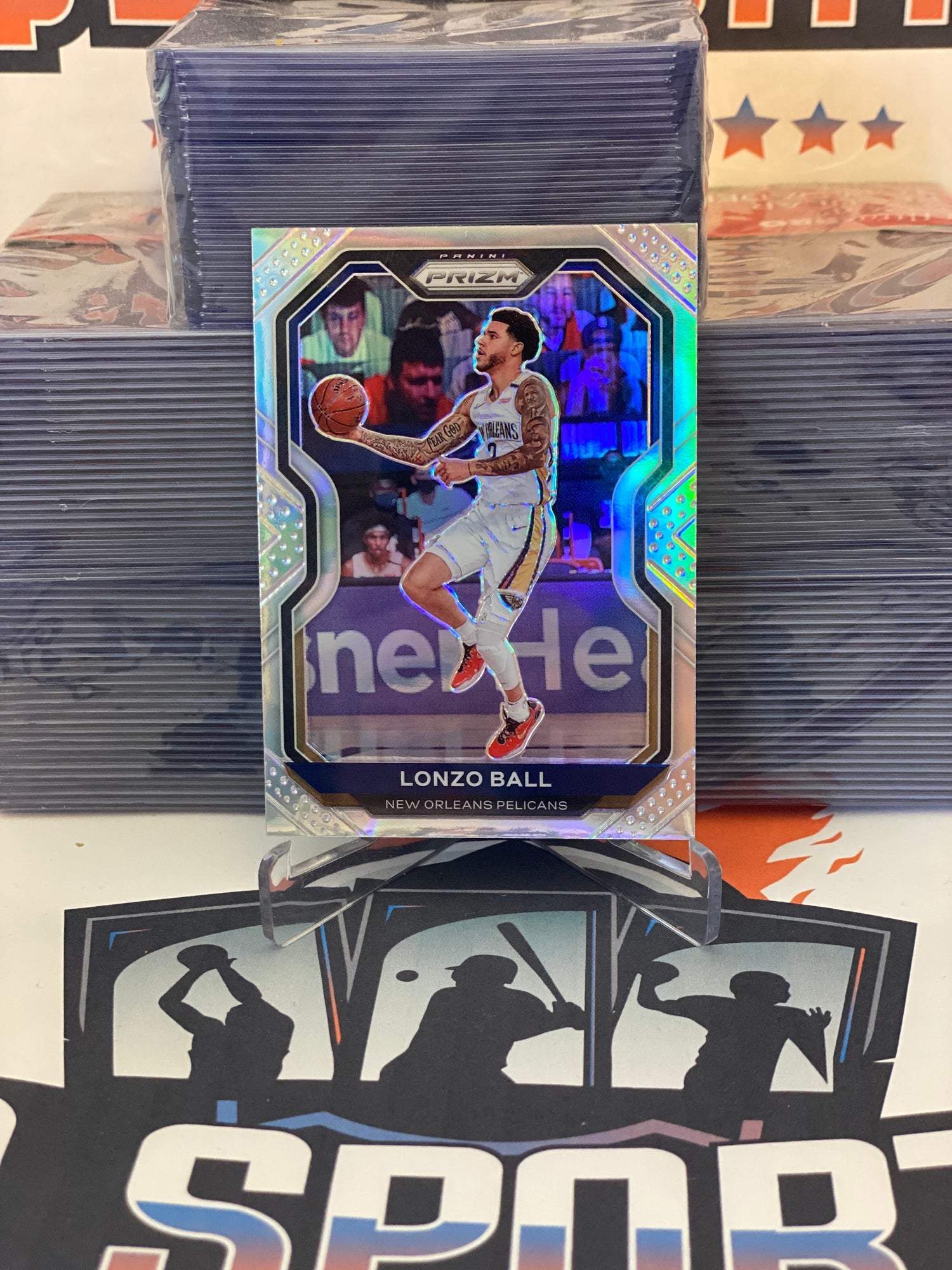 2020 Panini Prizm (Silver Prizm) Lonzo Ball #224