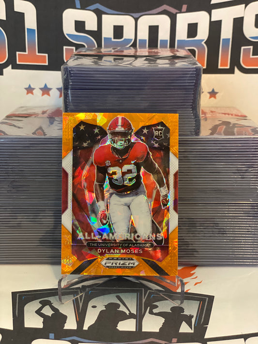 2021 Panini Prizm Draft Picks (Orange Ice Prizm, All-Americans) Dylan Moses Rookie #190