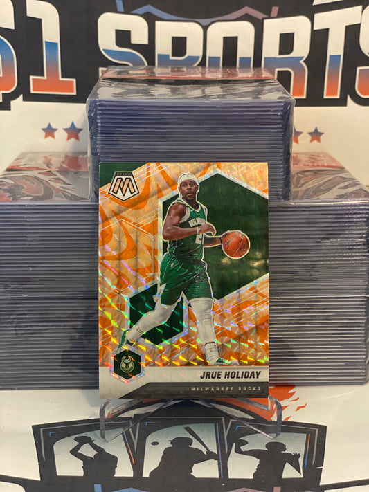 2020 Panini Mosaic (Orange Reactive Prizm) Jrue Holiday #156