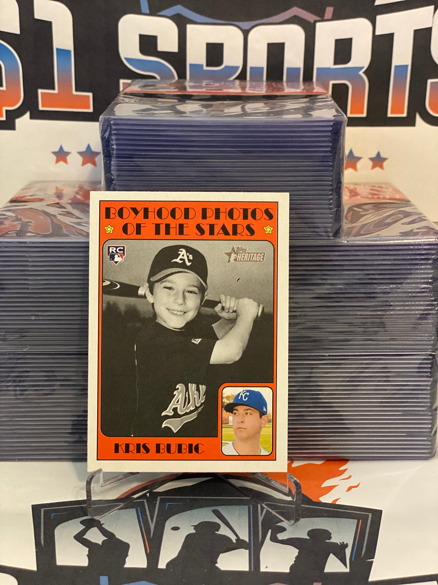 2021 Topps Heritage (Boyhood Photos) Kris Bubic Rookie #268