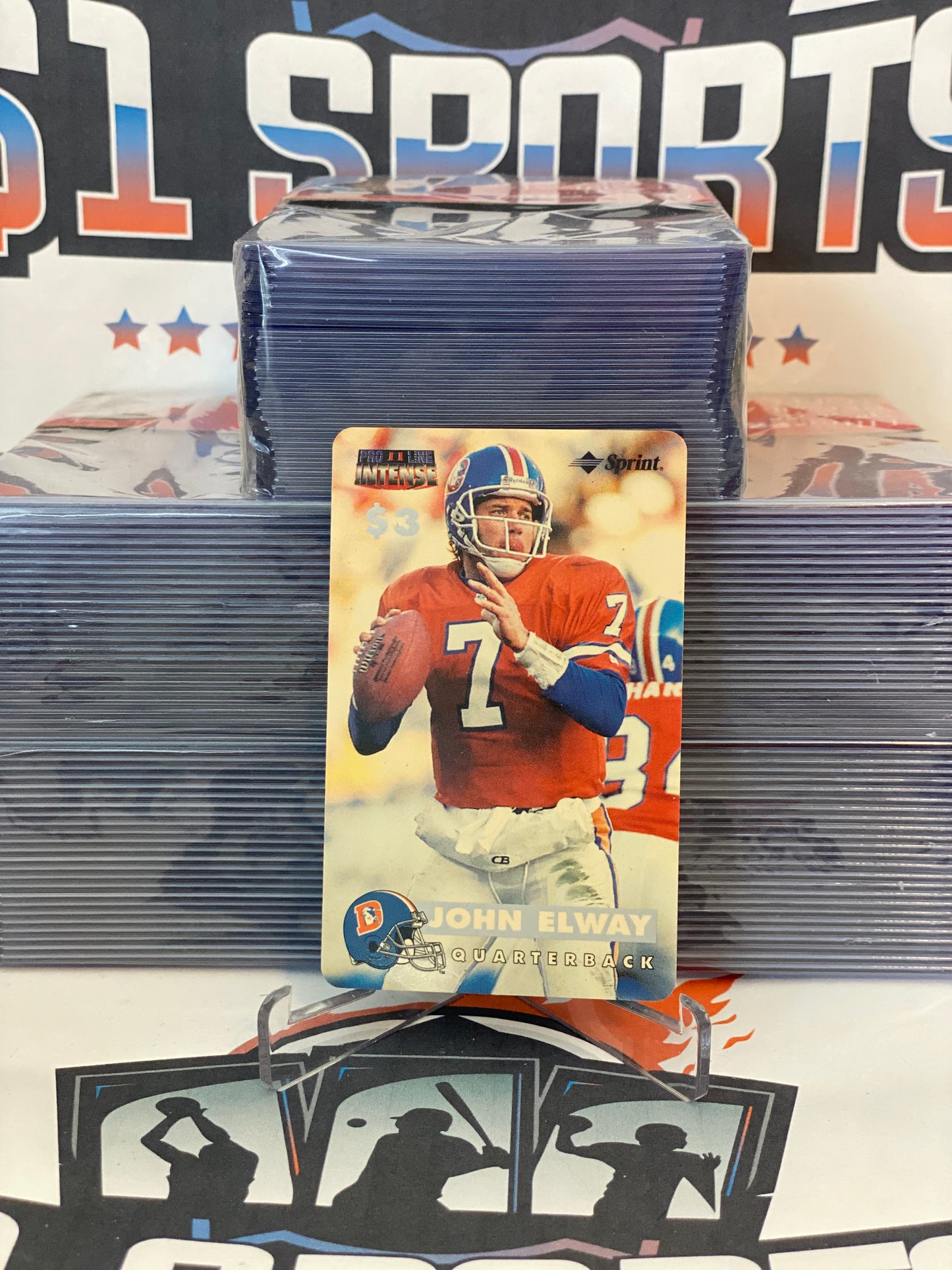 1996 Pro Line Intense (Phone Card) John Elway #5