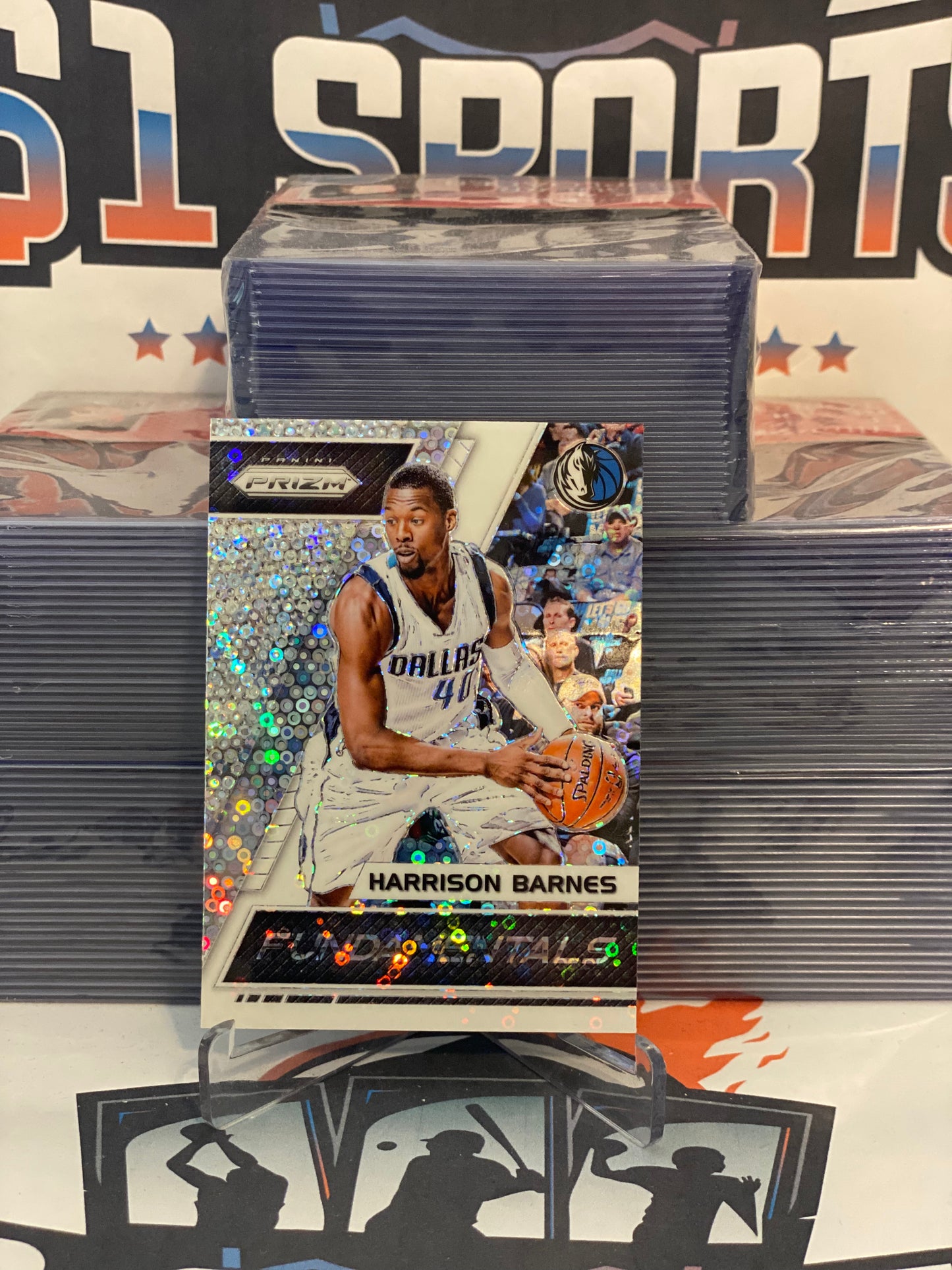 2017 Panini Prizm (Fast Break Prizm, Fundamentals) Harrison Barnes #48