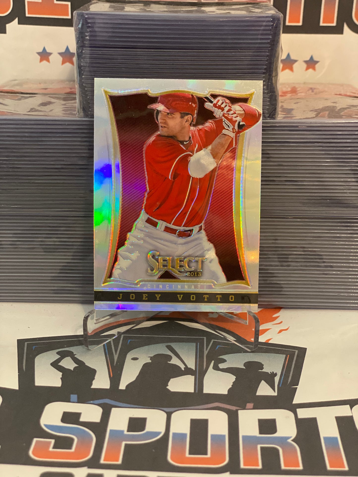 2013 Panini Select (Silver Prizm) Joey Votto #19
