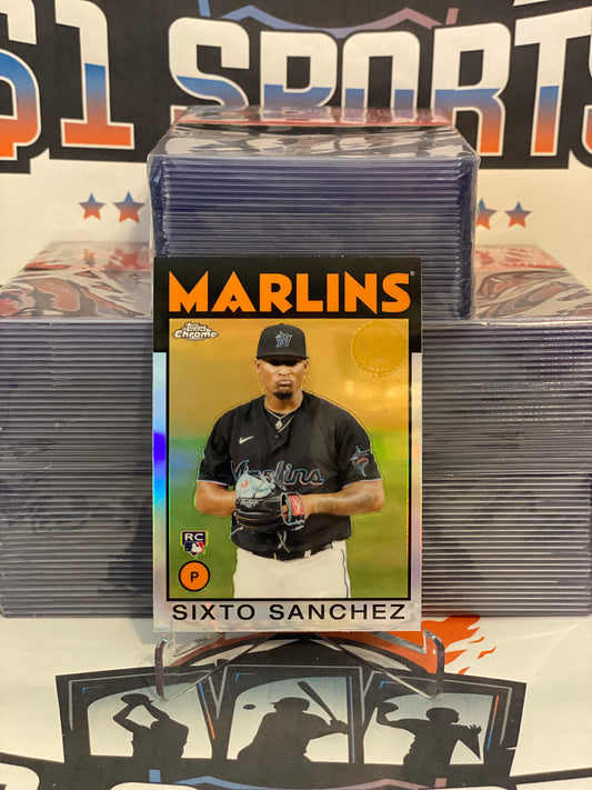 2021 Topps Chrome (1986 Redux) Sixto Sanchez Rookie #86BC-12