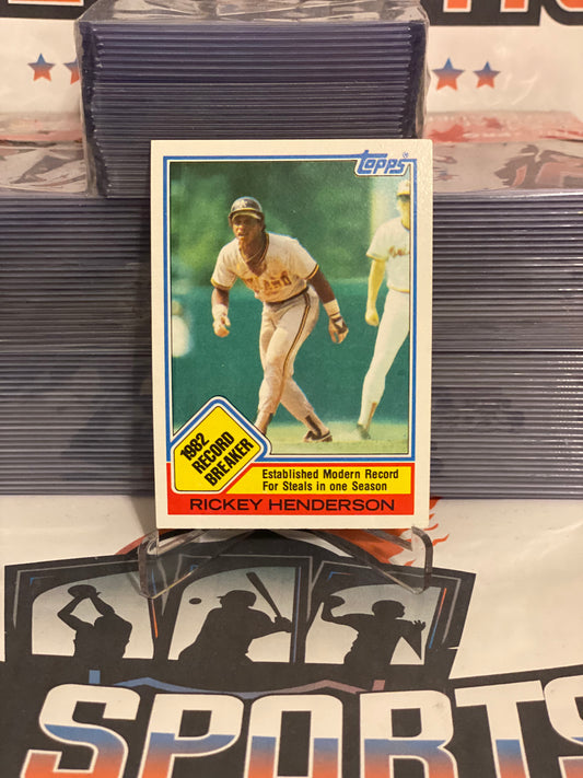 1983 Topps (1982 Record Breaker) Rickey Henderson #2
