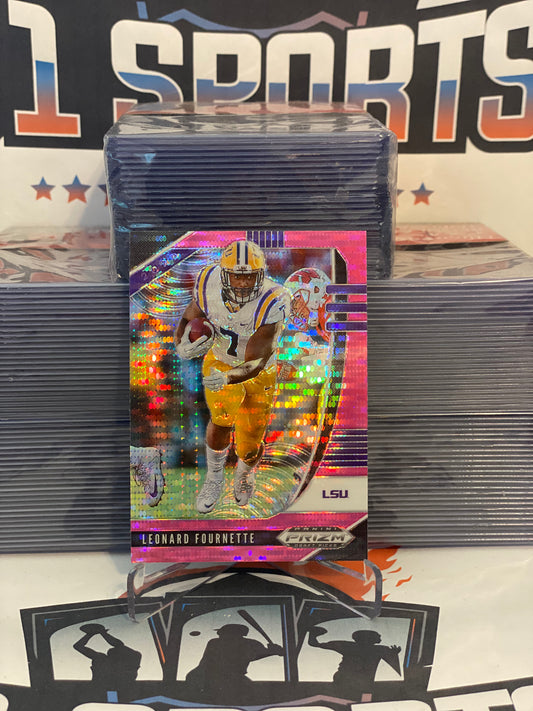 2020 Panini Prizm Draft Picks (Pink Pulsar Prizm) Leonard Fournette #64