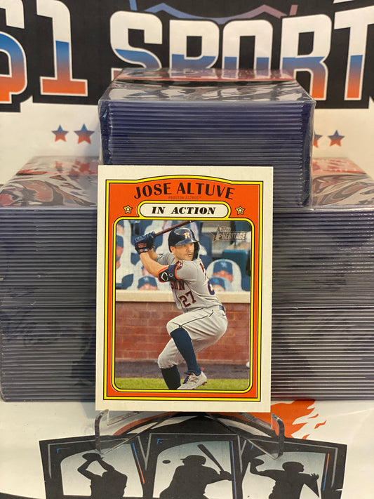 2021 Topps Heritage (In Action) Jose Altuve #44