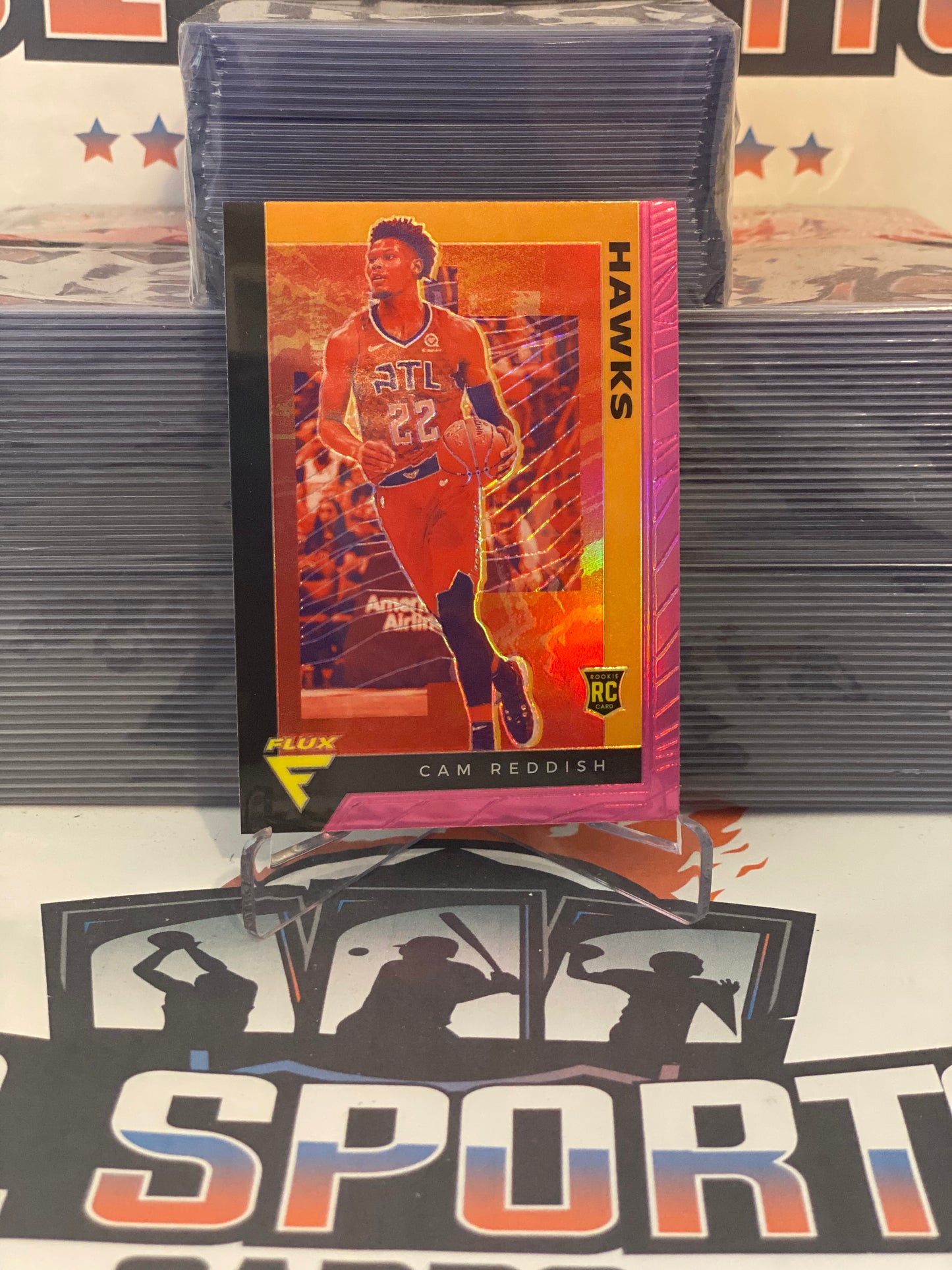 2019 Panini Chronicles (Pink, Flux) Cam Reddish Rookie #587