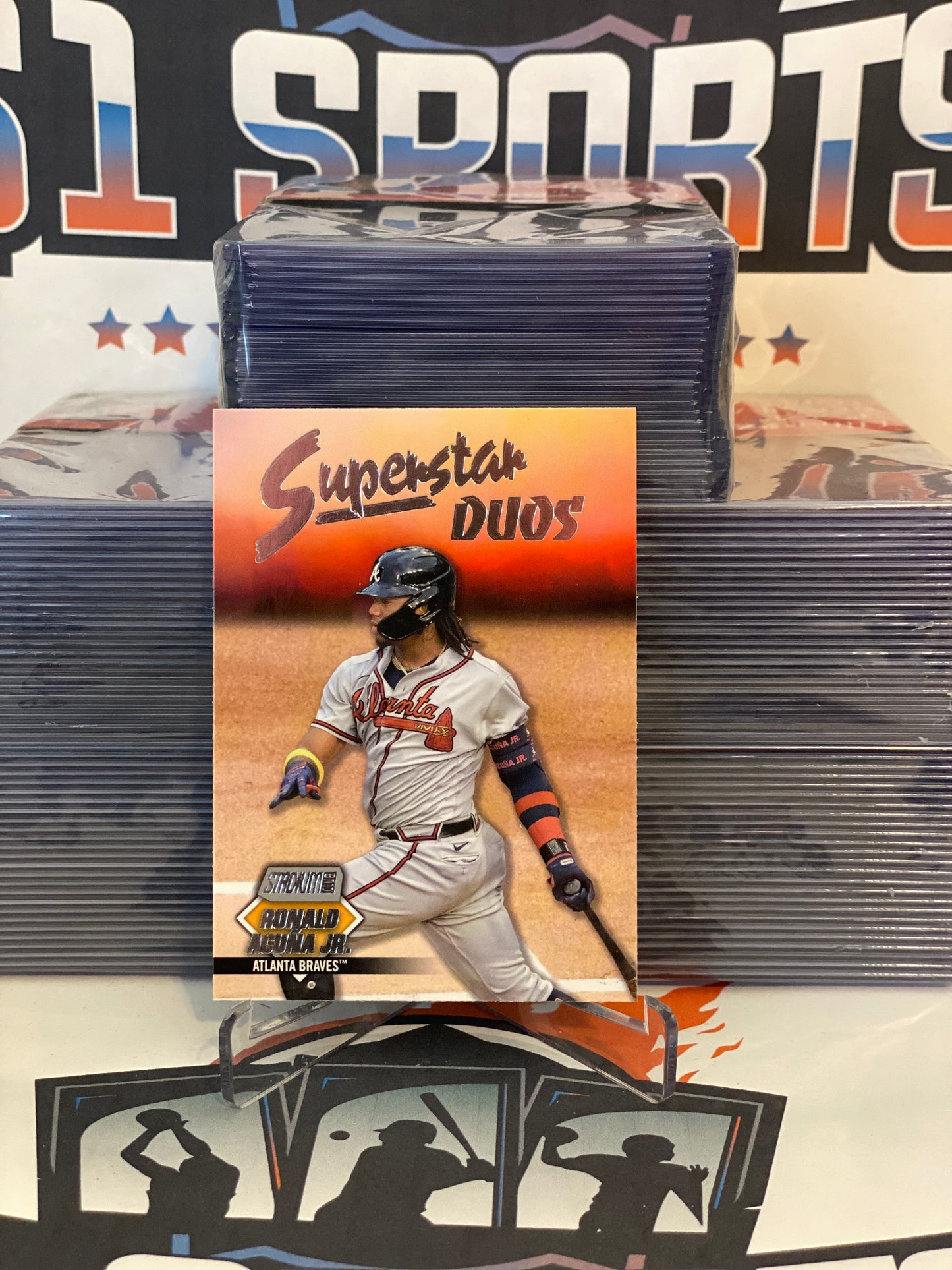 2021 Topps Stadium Club (Superstar Duos) Ronald Acuna Jr. & Freddie Freeman #SD-4