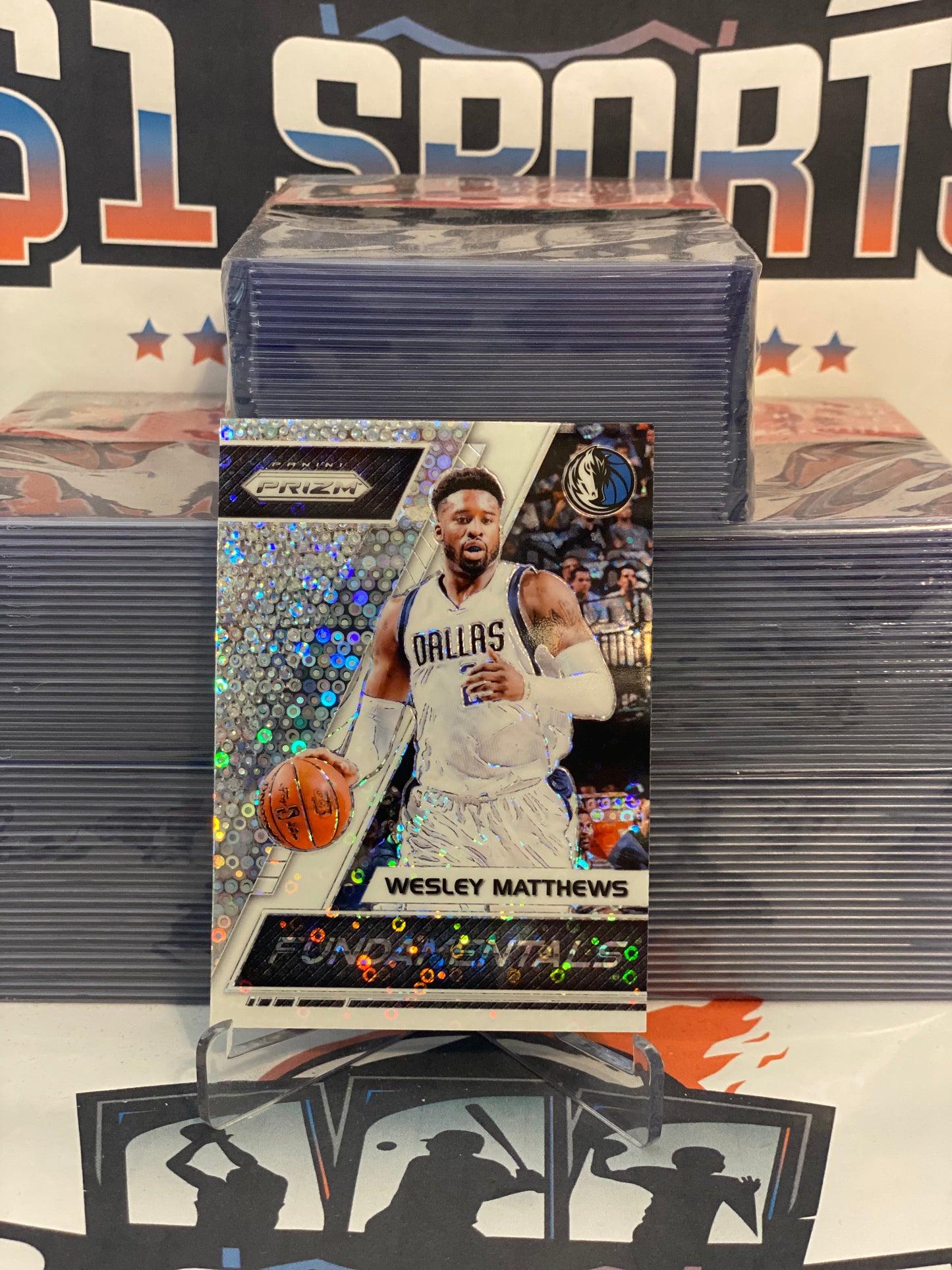2017 Panini Prizm (Fast Break Prizm, Fundamentals) Wesley Matthews #36