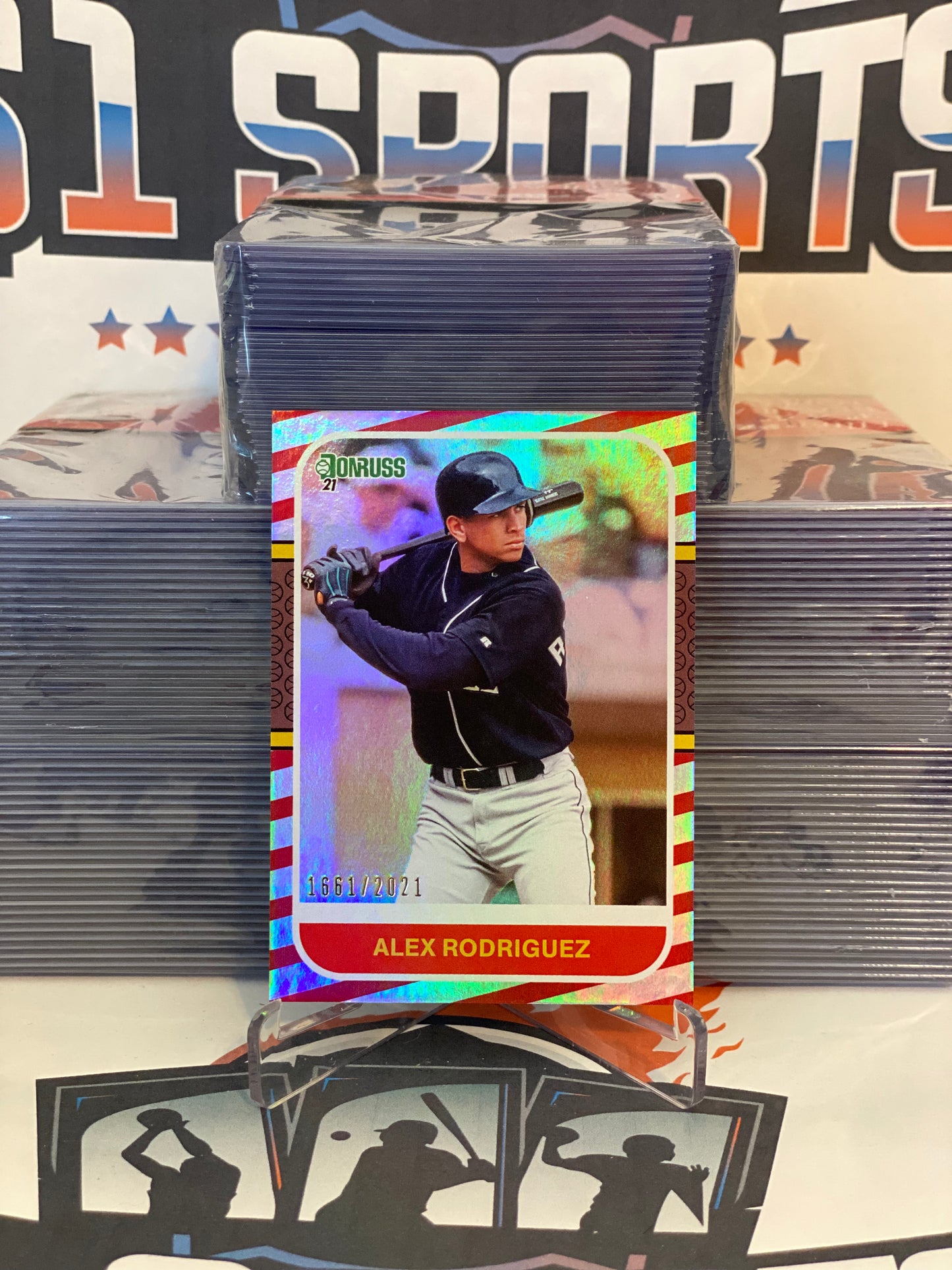 2021 Donruss (Retro Red, 1661/2021) Alex Rodriguez #253