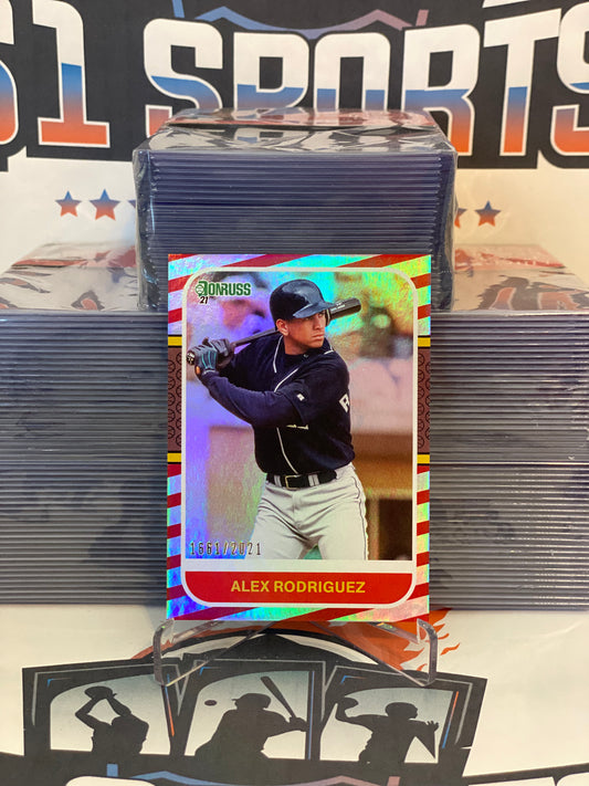 2021 Donruss (Retro Red, 1661/2021) Alex Rodriguez #253