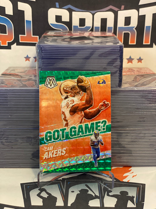2021 Panini Prizm (Green Prizm, Got Game?) Cam Akers #GG-9