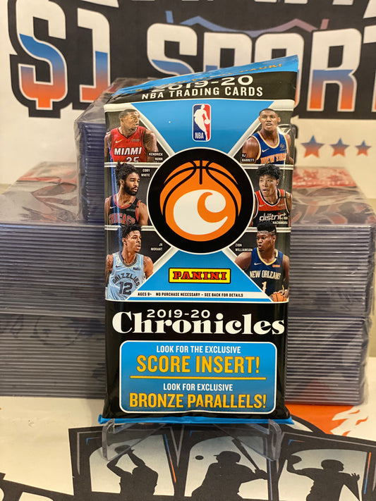 2019-20 Panini Chronicles NBA Basketball Retail Hanger Pack