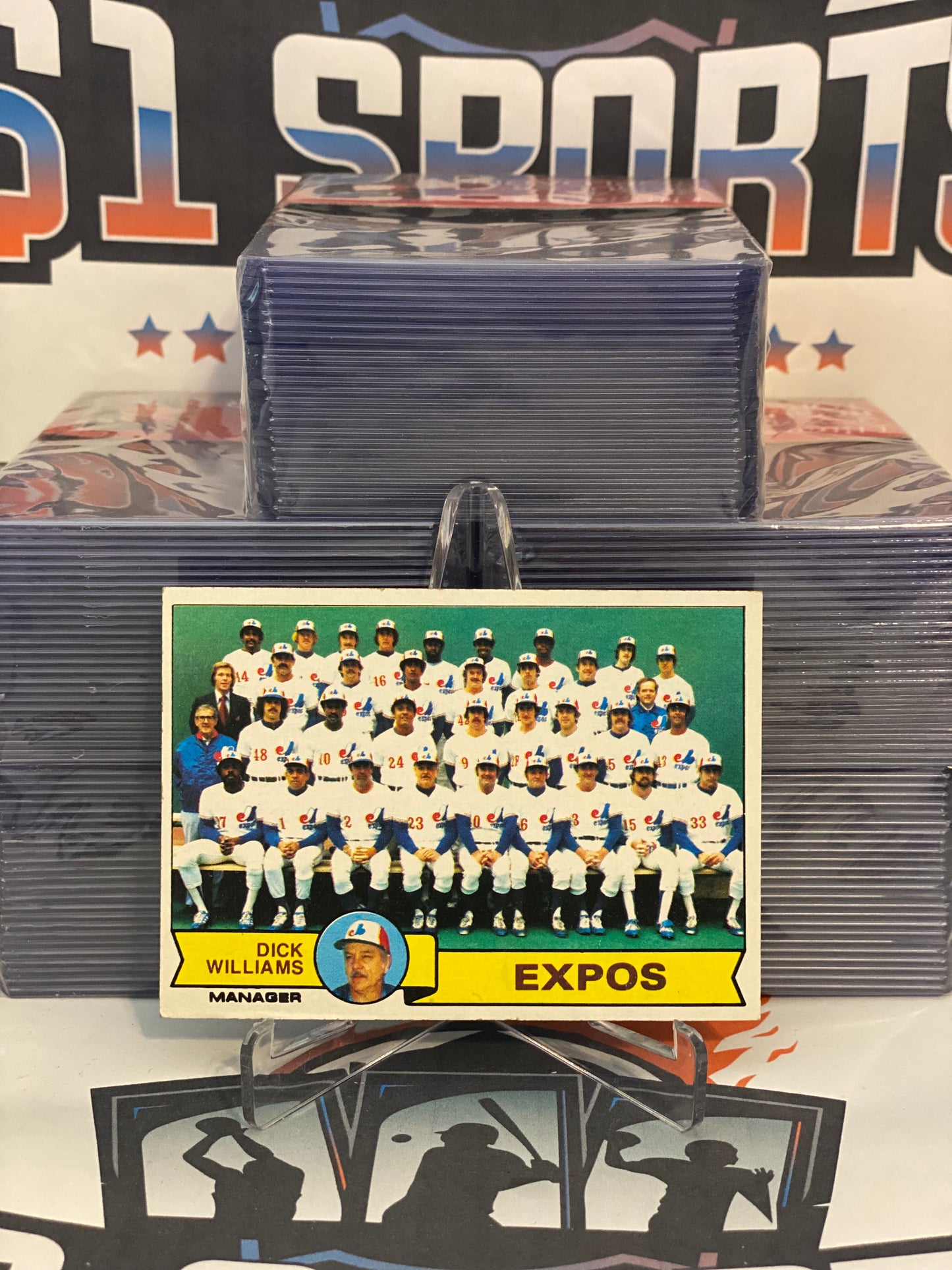 1979 Topps (Montreal Expos Team Checklist) Gary Carter, Andre Dawson, Tony Perez #606