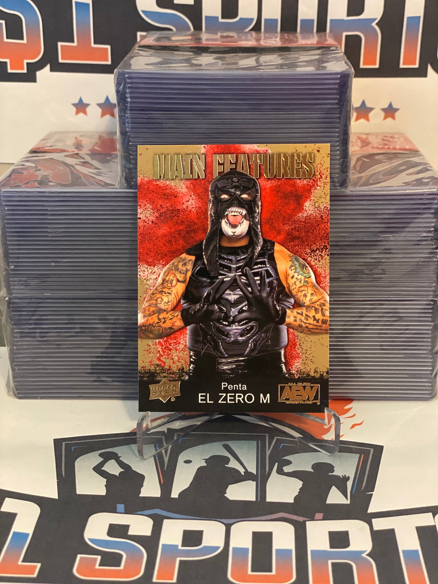 2021 Upper Deck AEW (Main Features, Gold) Penta El Zero M #MF-20