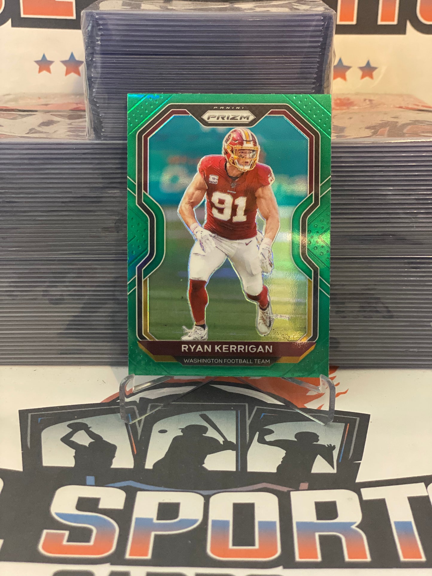 2020 Panini Prizm (Green Prizm) Ryan Kerrigan #182