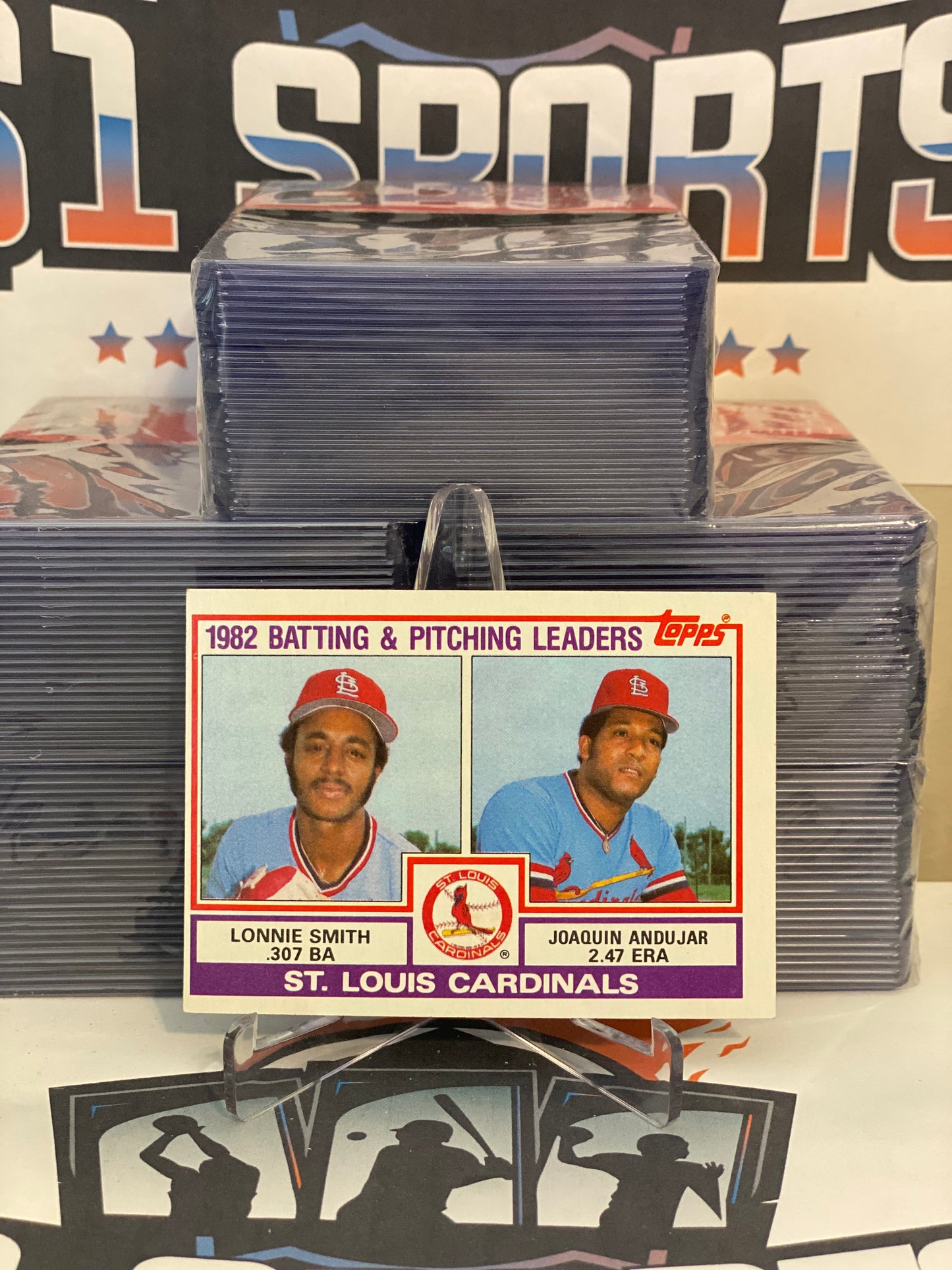 1983 Topps (St. Louis Cardinals Team Leaders) Lonnie Smith & Joaquin Andujar #561