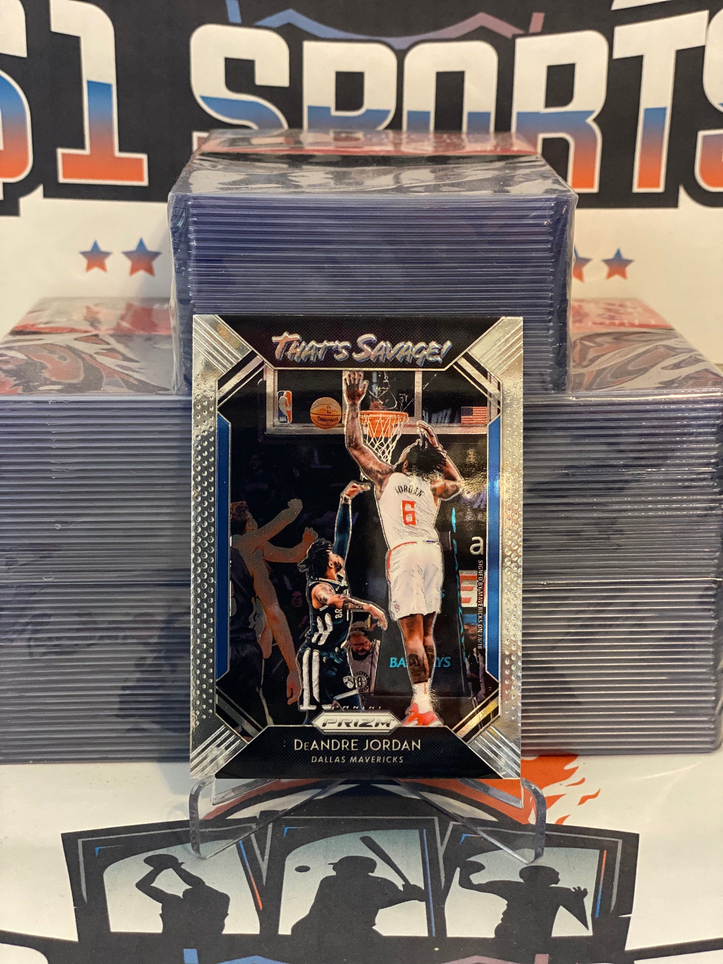 2018 Panini Prizm (That's Savage!) DeAndre Jordan #1